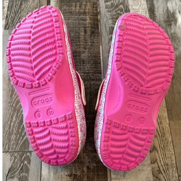 Crocs Classic Comfort Clog Barbie Electric Pink Womens Sz 10 New Limited Edition - Picture 7 of 7